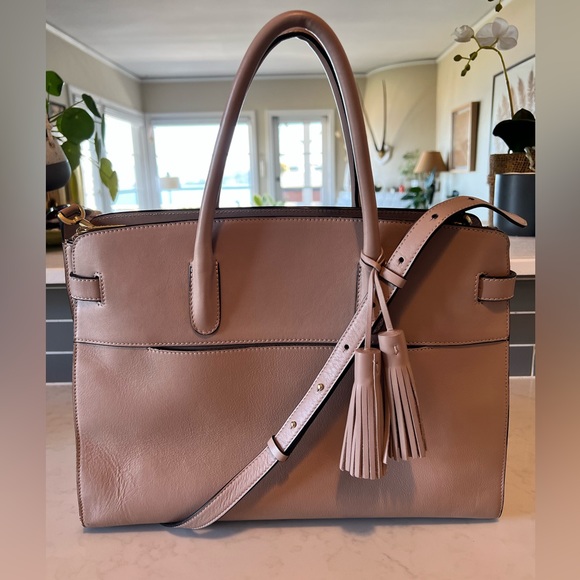 Cuyana Satchels for Women on Sale up to 90% Off: Poshmark Cuyana Structured Work Satchel - “Quartz” (Tan)